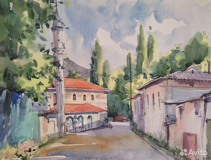 Картина акварель 