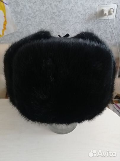 Мужская норковая ушанка