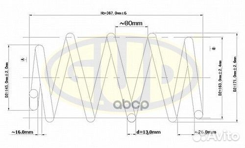 Пружина подвески GCS008407 G.U.D
