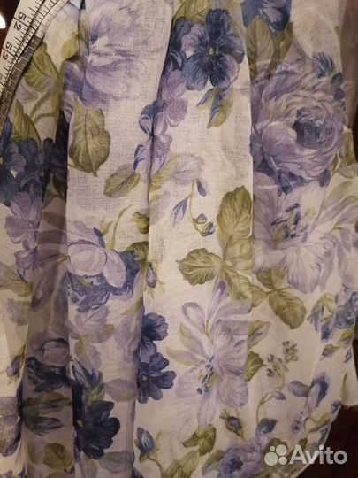 Тюль лен, новый