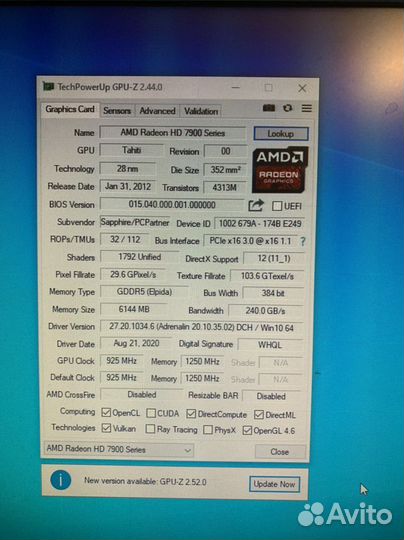 Sapphire Radeon HD 7950 (R9 280) 6GB