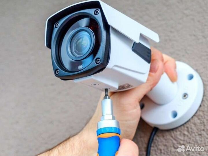Установка видеонаблюдения Камеры Монтаж Демонтаж