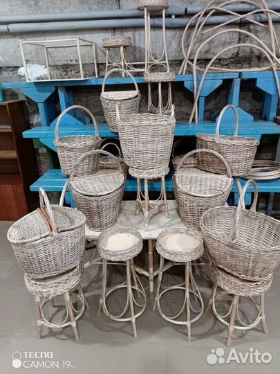 Корзины из ивовой лозы