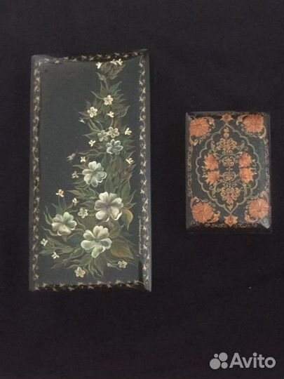 Лаковые шкатулки, деревянный медведь