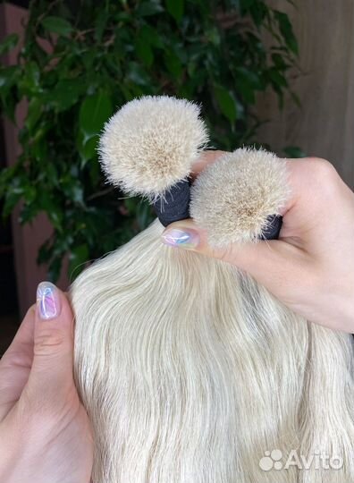 Натуральные волосы, 40см, кудри, надёжно