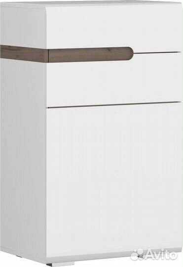 Коллекция Ультра Тумба для обуви Белый/Белый гл