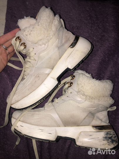 Зимние утепленные кроссовки ботинки