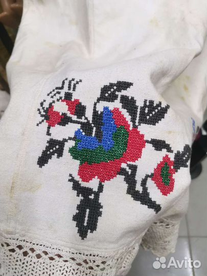 Платье Хлопок Вышивка Кружево Лот 18