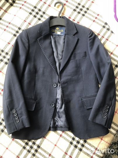 Пиджак школьный для мальчика синий