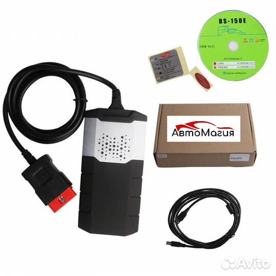 Сканер Delphi Делфи для грузовых с переходниками