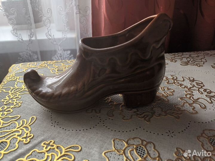 Пепельница Башмак СССР и Подставка Цыпленок