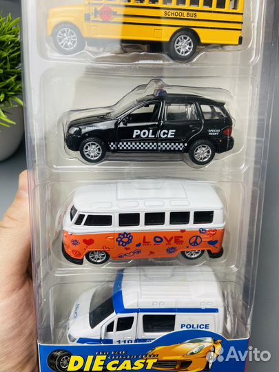 Набор металлических машин 5 шт