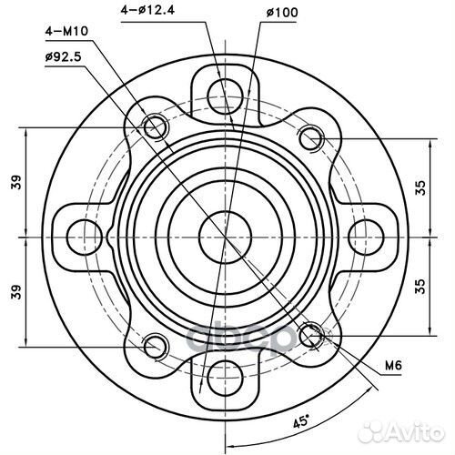 Ступица задняя Z89438R Zikmar