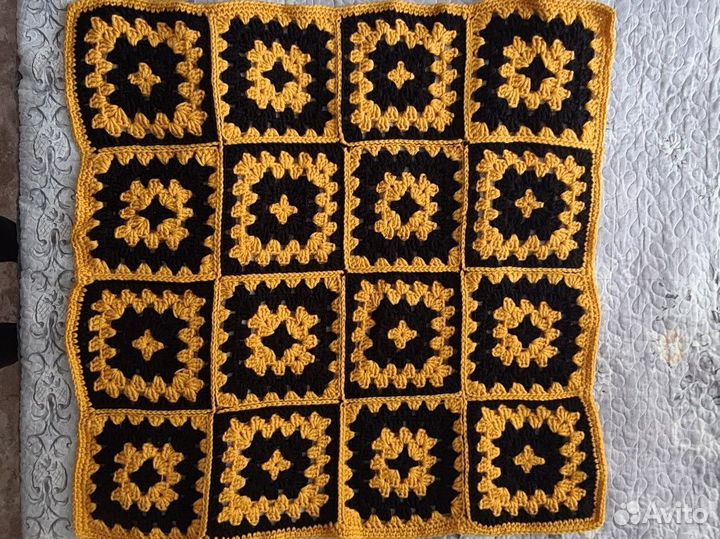 Плед детский вязаный ручная работа