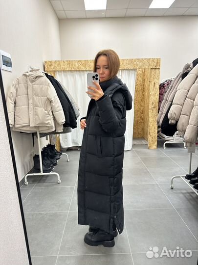 Пуховик зимний -30 женский новый в пол длинный