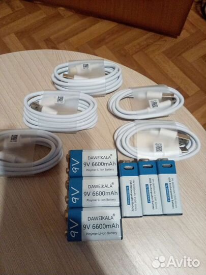 Батарейка аккумулятор крона 9v USB