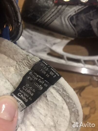 Коньки хоккейные bauer vapor x80 34рамер