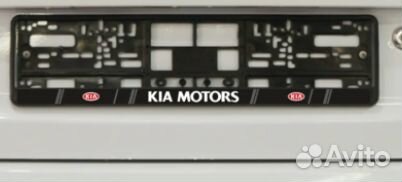 Стикер наклейка на авто на рамку номеров KIA motor