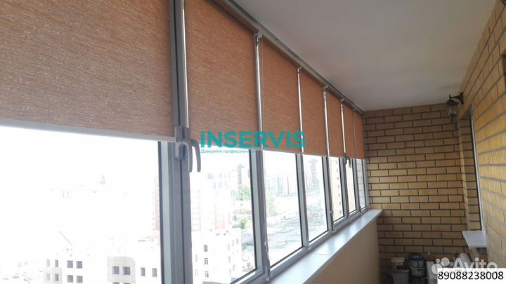 Рулонные шторы белые