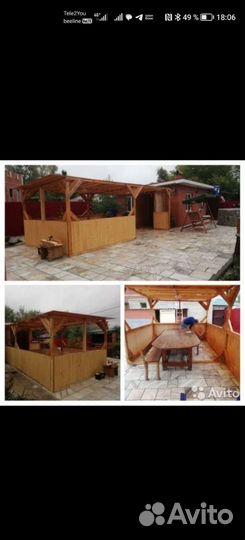 Беседки, мангальная зона