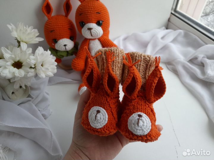 Мягкая игрушка ручной работы белочка набор