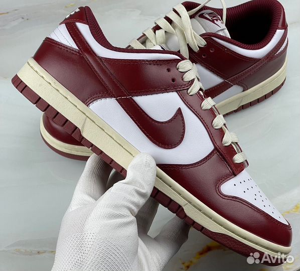 Nike dunk low premium vintage red кроссовки найк