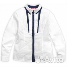 Блузка школьная на девочку на 9 лет (140 рост)