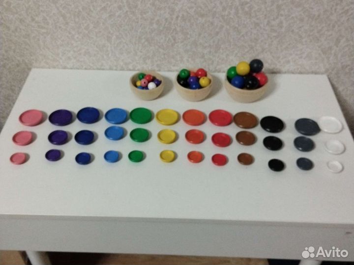 Развивающие игрушки монтессори сортировка