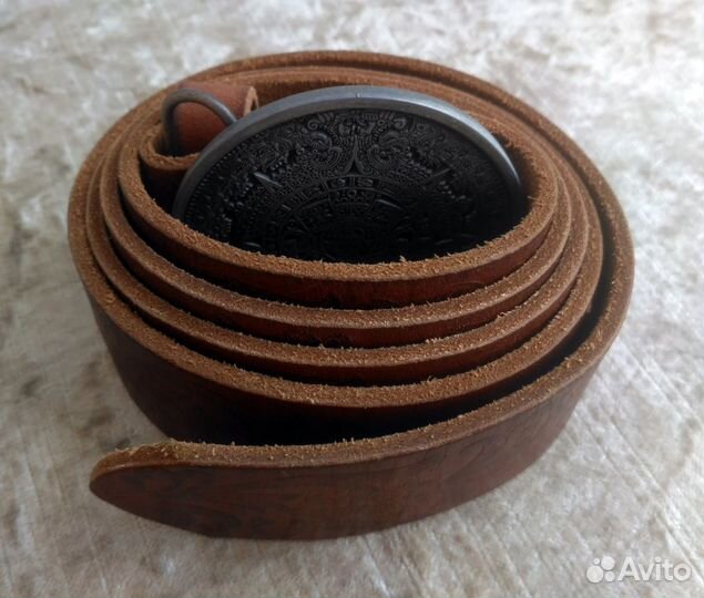 Ремень кожаный брендовый