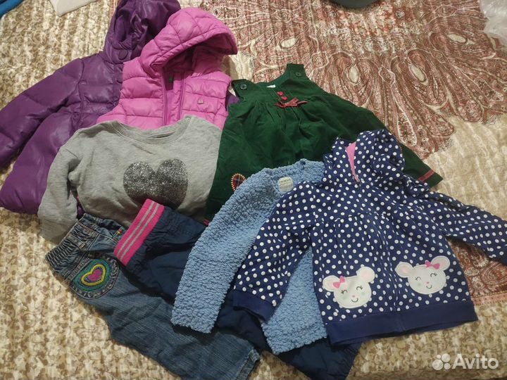 Пальто безрукавка Benetton на девочку 1-2 года