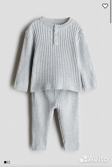 Вязаный костюм hm новый 68 80 92