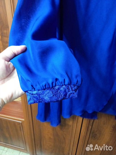 Кардиган женский шифоновый длинный 64 размер