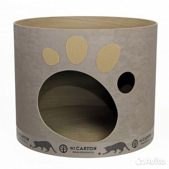 Домик для кошки с когтеточкой, когтеточка