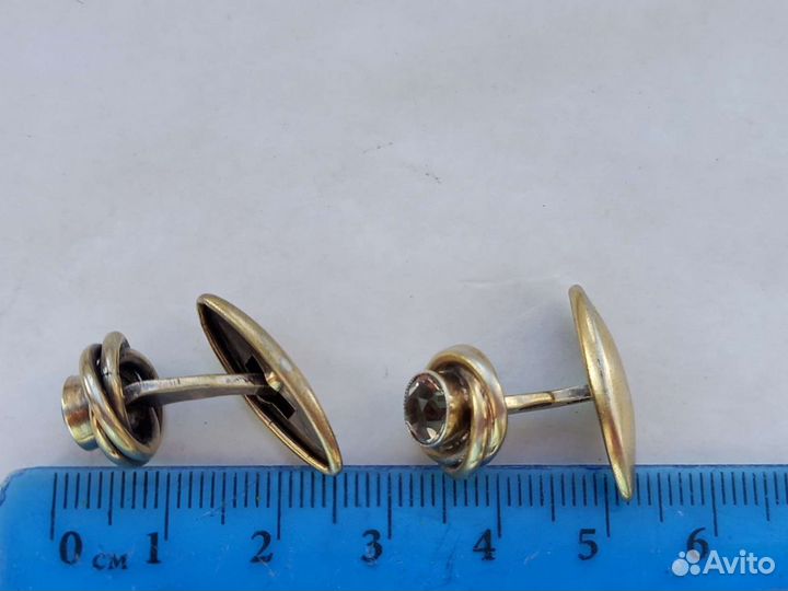 Запонки серебро СССР