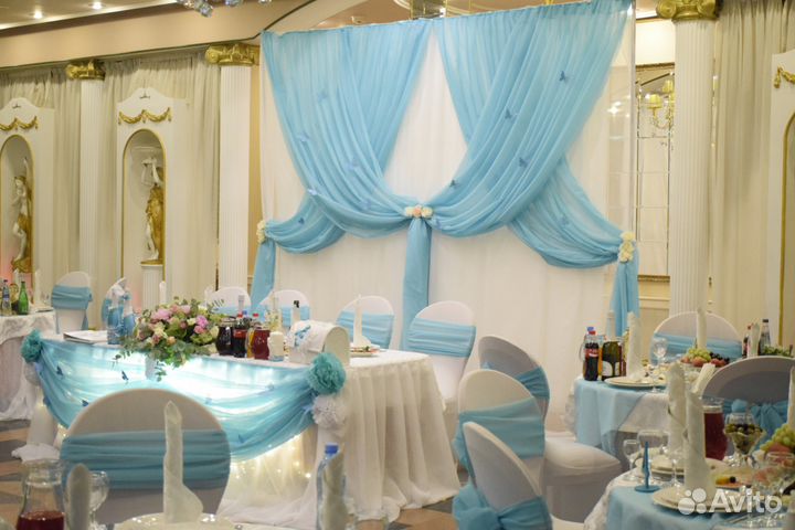 Оформление свадебного зала