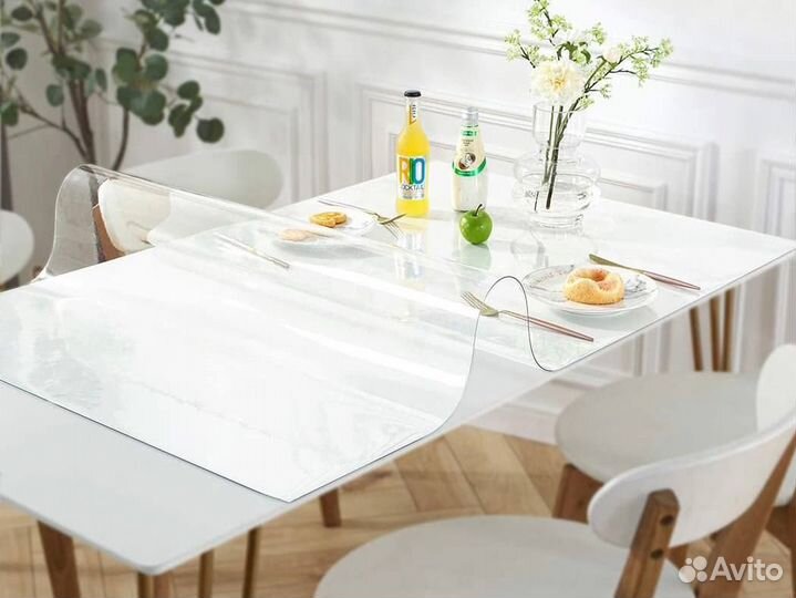 Прозрачная скатерть на стол