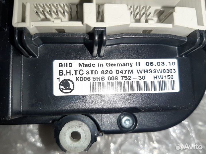 Блок управления отопителем для Шкода Октавия А 5