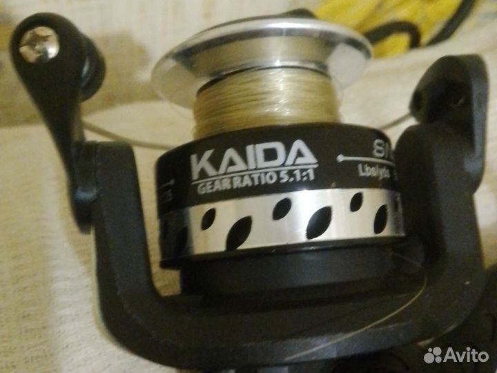 Катушка рыболовная kaida,sn201a,б/у,рабочая