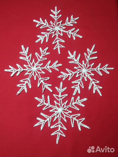 Снежинка крючком для интерьера