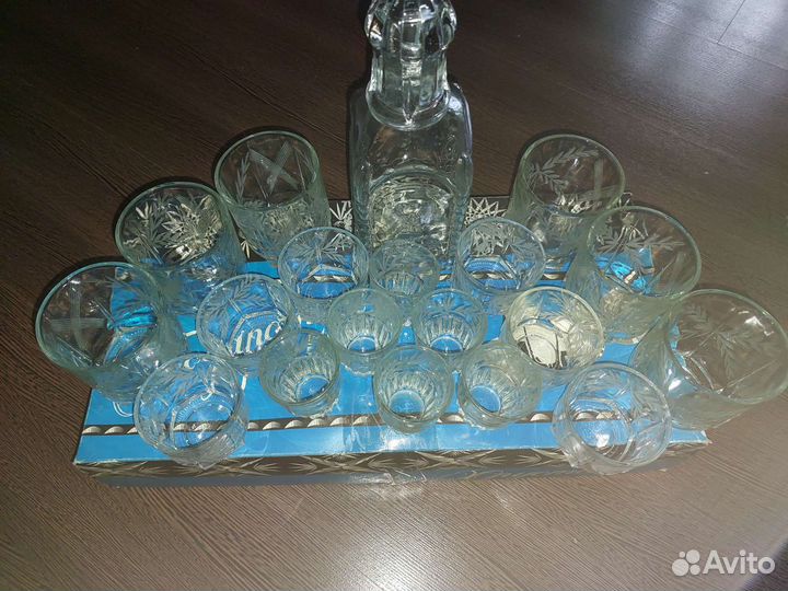 Рюмки хрусталь, Графин, стаканы