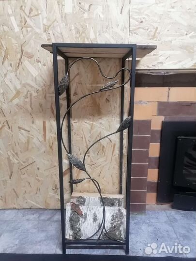 Дровница для камина и бани