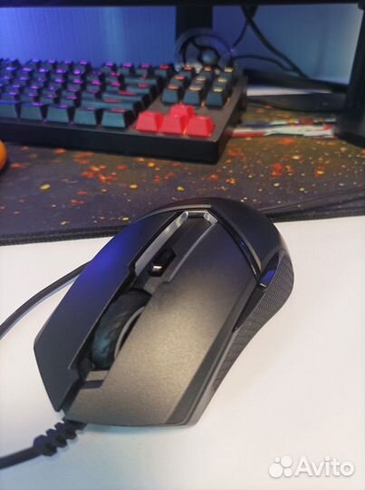 Мышь проводная MSI clutch gm30 ченая