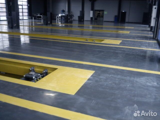 Промышленные,полимерные полы,обеспыливание