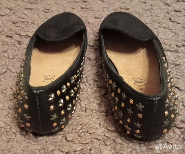 Балетки замшевые