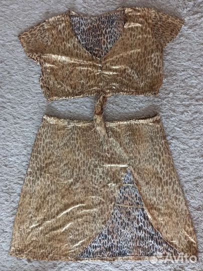 Танцевальный костюм, леопардовый принт
