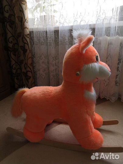 Детская качалка лисенок