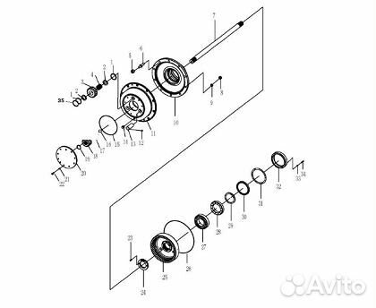 Корпус (ступица) - 3050900046 (sdlg)
