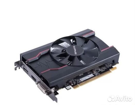 Видеокарта sapphire RX550 4 Гб, графический процес