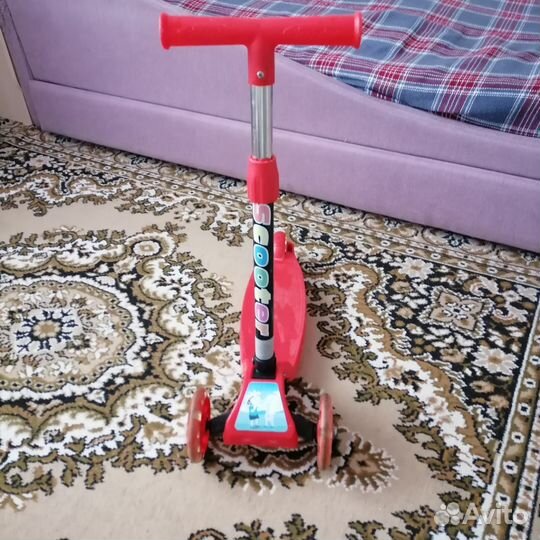 Самокат детский трехколесный бу