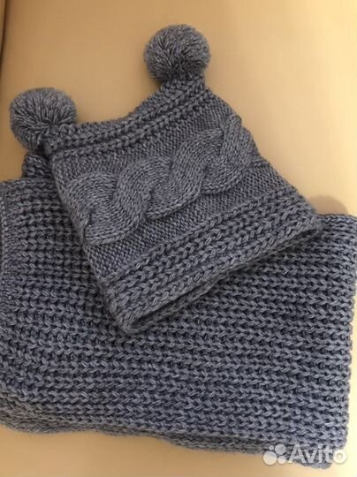 Комплект шарф и шапка на девочку